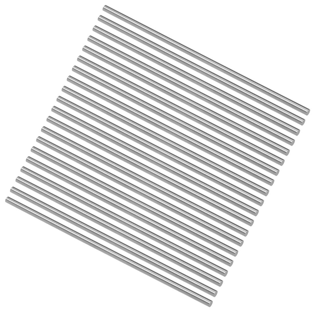 sourcing map Round Steel Rod, 2.8mm HSS Lathe Bar Stock Tool 100mm Long, for Shaft Gear Drill Lathes Boring Machine Turning Miniature Axle, Cylindrical Pin DIY Craft Tool, 20pcs