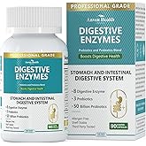 Anven Health 800mg Digestive Enzymes for Men and Women with Probiotics & Organic Prebiotics, 8 Key Enzymes, Protease, Amylase & Lipase for Bloating, Gas Relief, Non-GMO | 90 Capsules