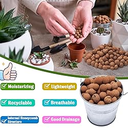 Halatool 4LB Leca Clay Pebbles for Plants 4mm-16mm