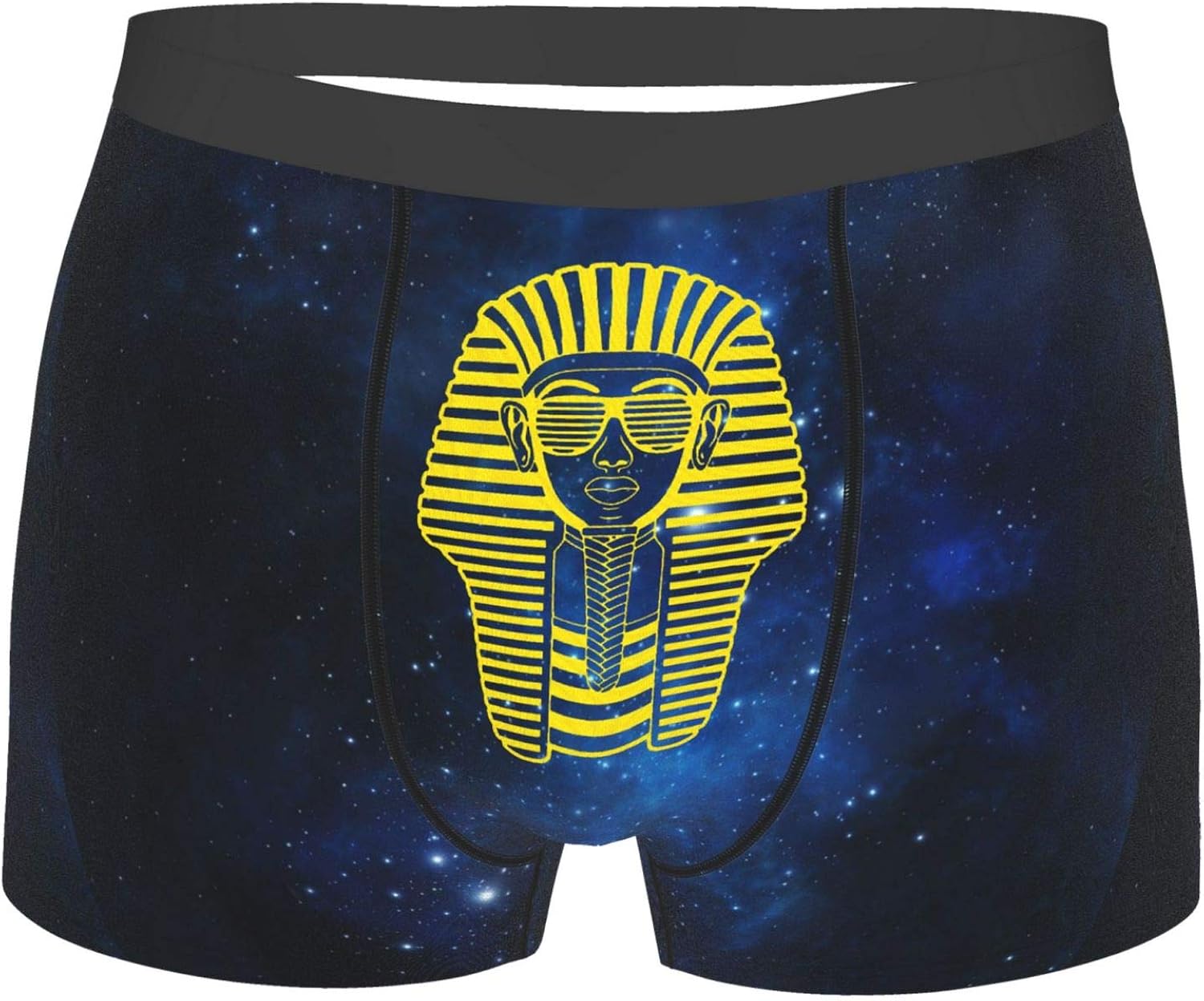 Pharaoh Of Egypt Printed Men'S Boxer Briefs, Comfort Strench Waistband
