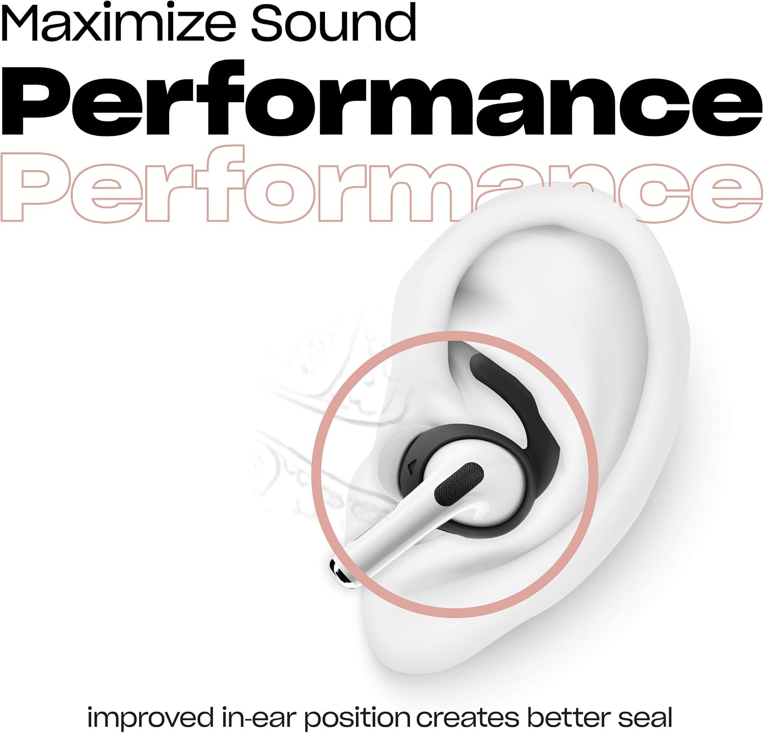 Keybudz EarBuddyz Silicone Earphones Attachments for Apple AirPods Pro EarPods Headphones Earphones Accessories, Ear Hooks - Image 3
