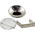 TEMBOTUSK Skottle Grill Accessory Kit, 3 Piece, Lid, Steam Tray, Wind Guard