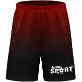 Lattlefnki Boys Athletic Shorts Basketball Soccer Shorts Breathable Quick Dry Gym Sport Durable for Kids Youth 7-16 Years