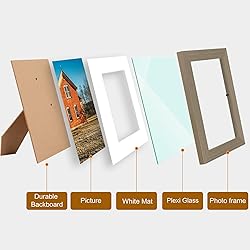 Golden State Art, 6x8 Picture Frame Set of 4