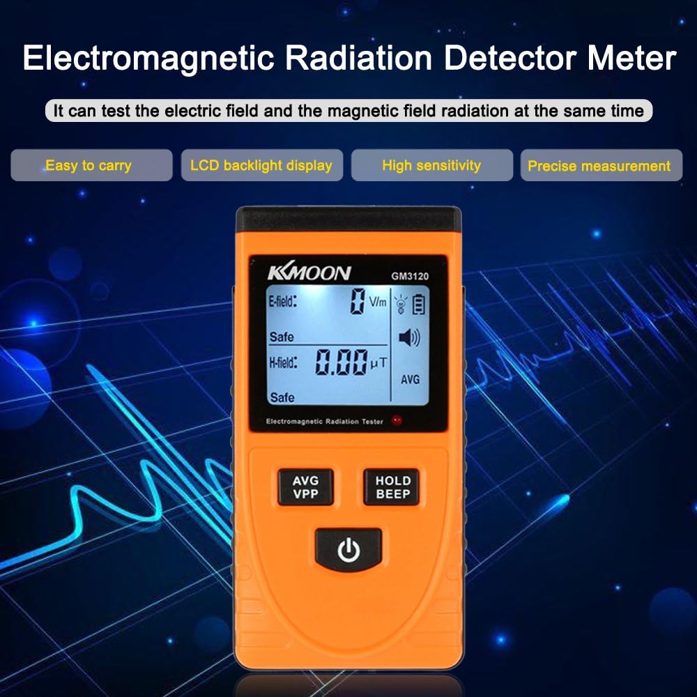 Digital LCD Detector de Radiación Electromagnética Medidor ...