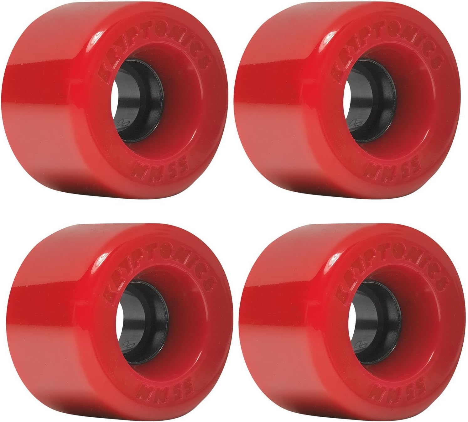 Kryptonics Star Trac Red Skateboard Wheels 55mm 78a (Set of 4