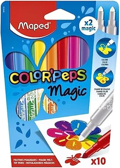 Maped Color'Peps Magic Colour Reveal Felt Tip Pens Pack of 10
