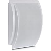 Pyle Indoor Wall Mount PA Speaker - 6.5 Inch 50 Watt Surface Mountable Public Address Speaker with 70 Volt Transformer, 130 Hz to 15 kHz Frequency Response, 8 Ohm - Pyle PDWT6 SILVER