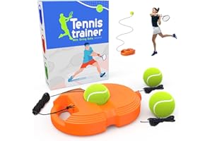 CHEGIF Tennis Trainer Rebound Ball with 3 String Balls, Solo Tennis Training Equipment for Self-Pracitce,Portable Tennis Practice Training Tools for Adults, Kids, Beginners Sport Exercise