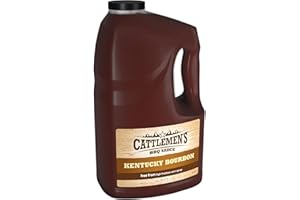 Cattlemen's Kentucky Bourbon BBQ Sauce, 1 gal - One Gallon Jug of Kentucky Bourbon Barbecue Sauce to Flavor Ribs, Chicken, Pork, Steak and More