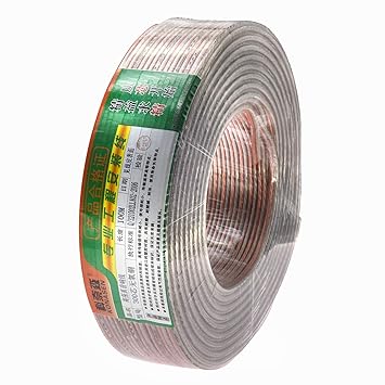 【クリックで詳細表示】KONASEN無酸素純銅スピーカーケーブル 高純度OFC 錫メッキスピーカーケーブル (14AWG-05M)