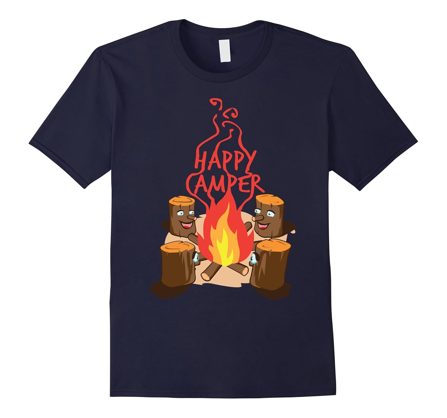 Happy Campers Shirt | Camp in Mountain Woods T-Shirt-ANZ