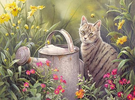 Qingdewan Puzzle 1500 Pieces Adultes Puzzle En Bois Diy Cadeau Du Festival Chat Regardant Dans L Herbe Jeu D Intelligence De L Art De La Decoration Moderne Jeu Cadeau Unique 87x57cm Amazon Fr Cuisine Maison