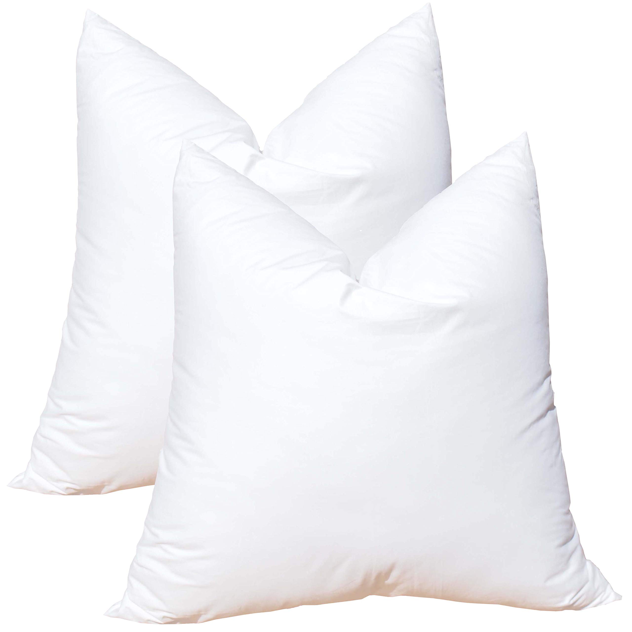 Pillowflex Synthetic Down Alternative Pillow Inserts for Shams (Set of