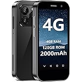 ATEVENSEE BezosMax 15MINI 4G Unlocked Mini Smartphone with 3.0" HD Screen,4GB+128GB, 2000mAh Battery, Android 12.0, Ultra Thi