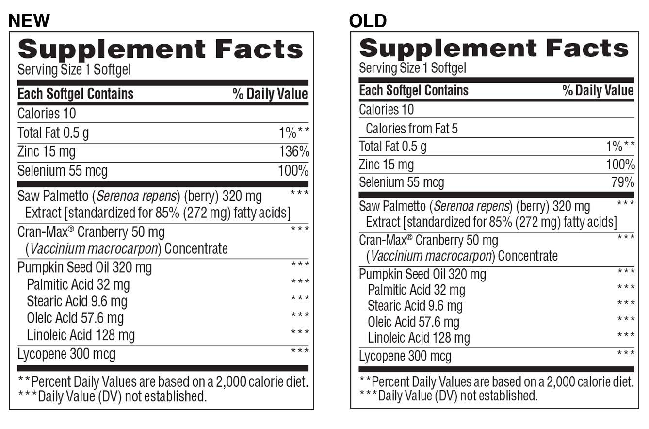 TruNature Prostate Plus Health Complex - Saw Palmetto with Zinc, Lycopene, Pumpkin Seed - 250 Softgels