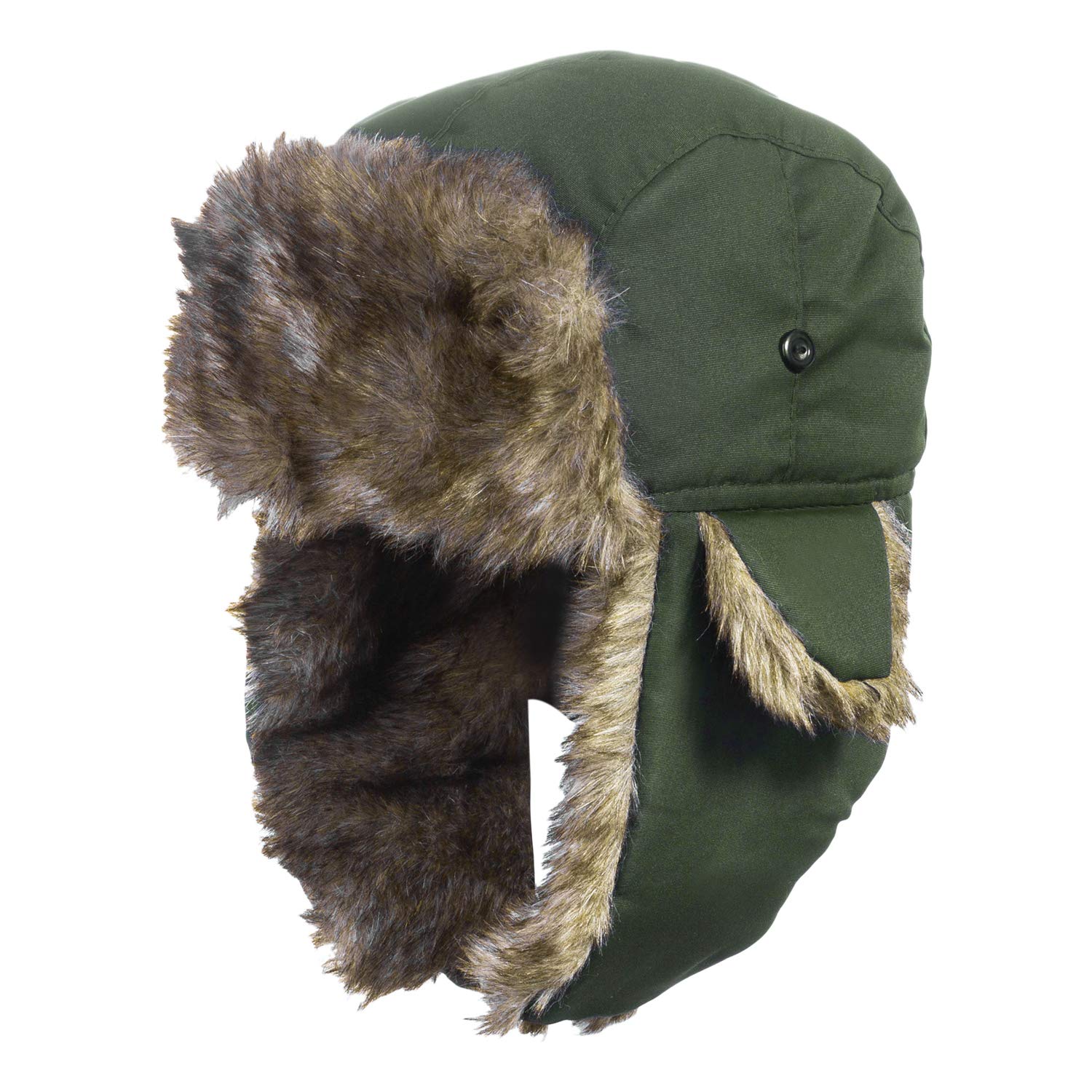 Bonnet Pilote Mil-Tec MA1 En Fourrure - Chapeau D'hiver Aviateur Taille S-3XL