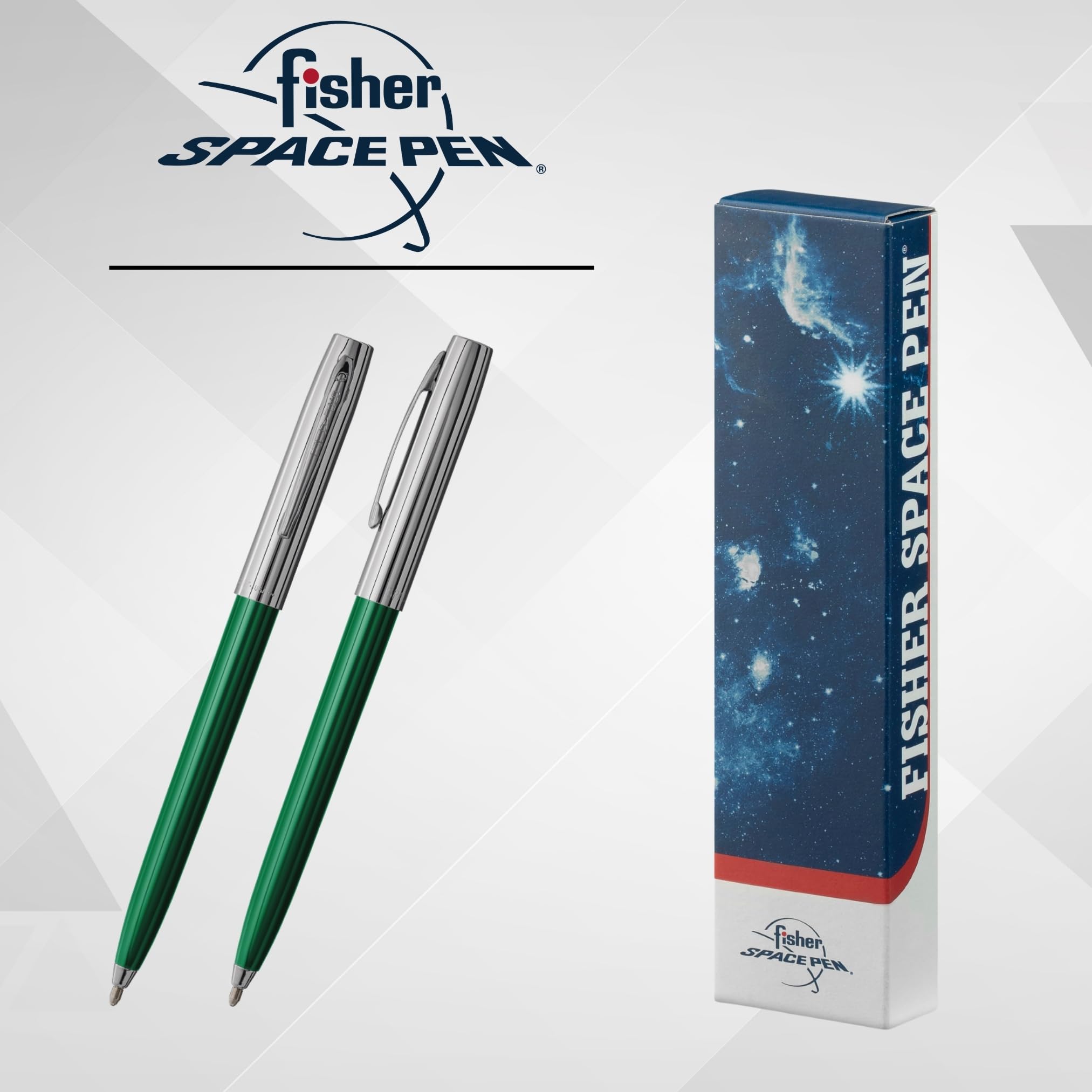 Fisher Space Pen Capomatic 775GR Kugelschreiber (Schreibt im Weltall, unter Wasser und bei extremen Temperaturen) chrom/grün 4