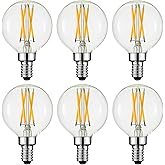 Arberlic G16.5 Light Bulb,4W E12 LED Bulb dimmable Equivalent E12 Candelabra Bulb 40 Watt,Warm White 2700K,400lm,CRI85+,AC120