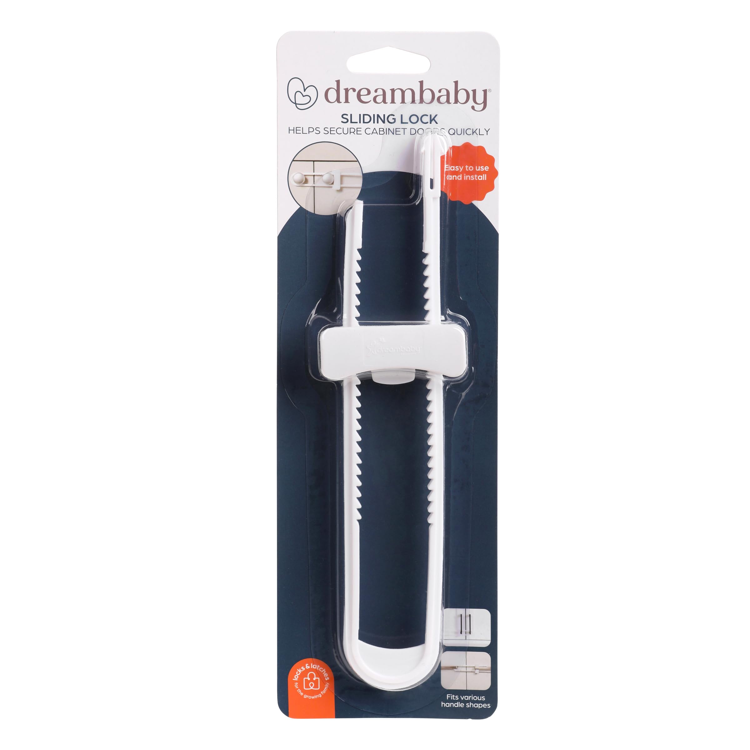 Dreambaby Cabinet Sliding Lock (White)