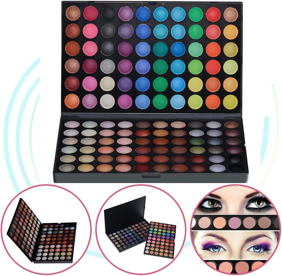 KRABICE Eyeshadow Palette,Bold and Bright Collection, Vivid,Eyeshadow Eye Shadow Palette Makeup Kit Set(120 Eyeshadow Palette) - Pattern 4