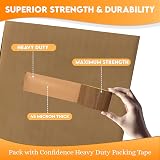GOVLAX GROUP Brown Packing Tape 6 Rolls 48mm x 66m Heavy Duty Low Noise view 7