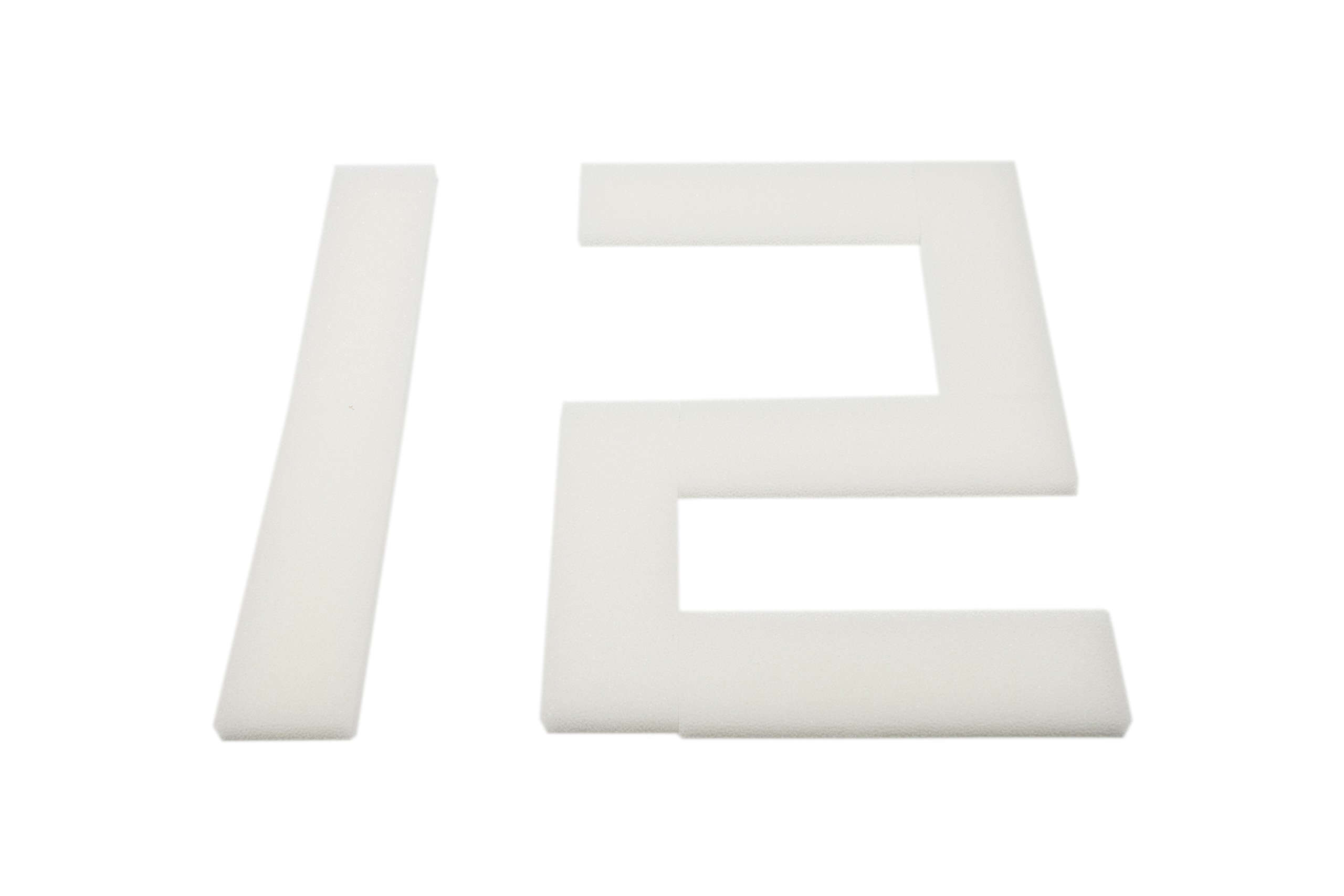 LTWHOME Compatible with Foam Filter Pads Fit For Fluval U3 Aquarium Filter(Pack of 12)