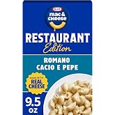 Kraft Mac &amp; Cheese Restaurant Edition, Romano Cacio e Pepe, 9.5 oz | Restaurant Edition Macaroni &amp; Cheese, Pipette Pasta, Cracked Pepper &amp; Real Romano, Restaurant-Quality at Home, 4 Servings
