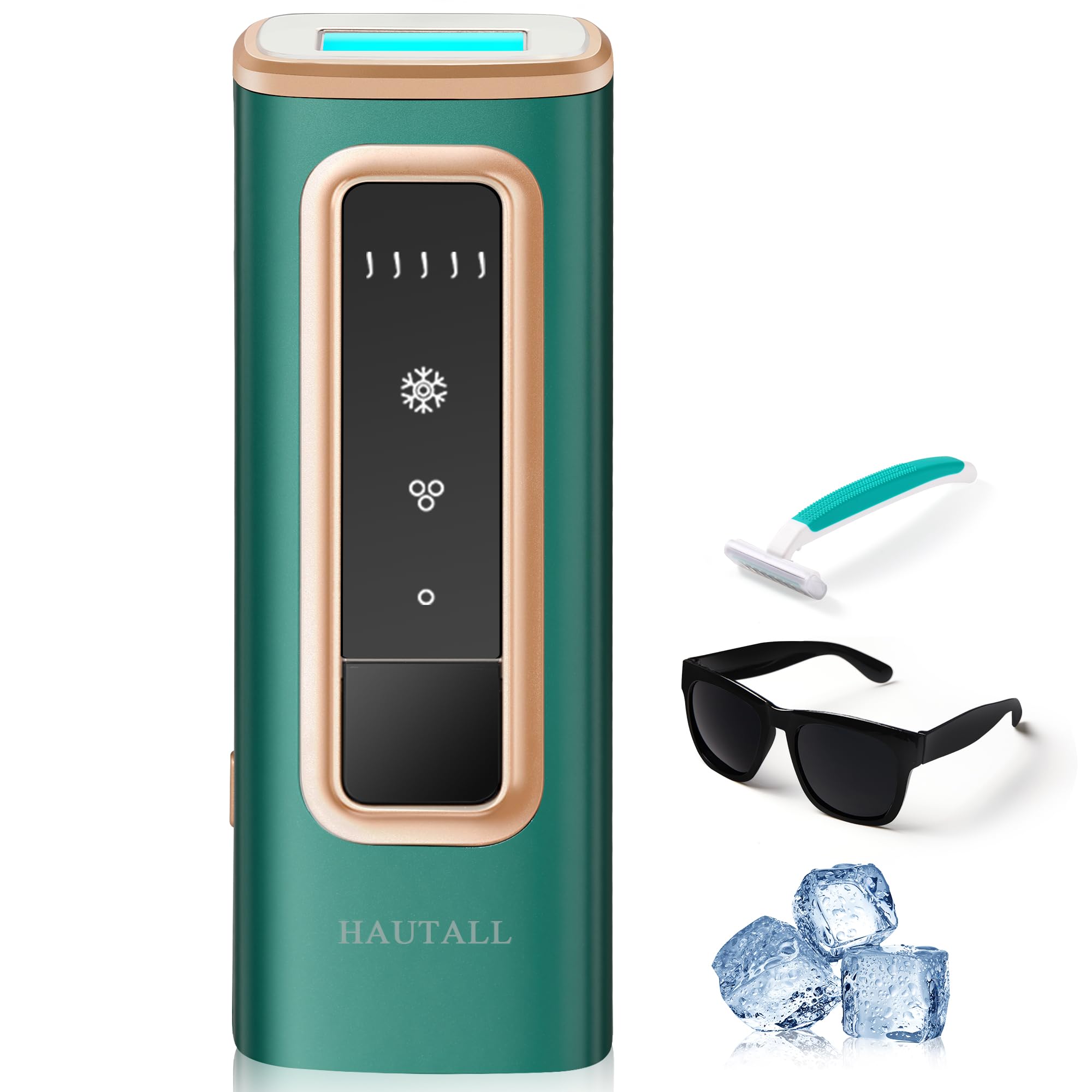IPL Laser Hair Removal Device for Women and Men, 3-in-1 Functions HR/SC/RA, Sapphire Ice-Cooling System, Nearly Painless & Long-Lasting Result, 999,900 Flashes for Body, Face, Legs, Arms, Bikini Line
