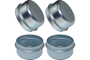 LUXTRKSTO 4pcs 1.98" Trailer Hub Dsut Cap,Trailer Axle Wheel Bearing Dust Cap Cup Hub Dust Caps for Most 2000 to 3500 Pound Axles Dexter EZ Lube Trailer Camper RV Boat