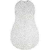 Woombie Original Baby Swaddling Blanket - Soothing, Cotton Baby Swaddle with Zipper - Wearable Newborn Blanket, Lots of Dots, 14-19 lbs