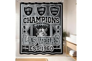 KETBLNB Team Color Shower Curtain, Football Style Gifts for Football Fans, Cool Funny Shower Curtain Home Bathroom Decor 60x72 Inch