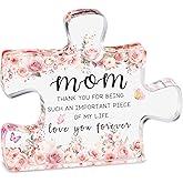 Gifts for Mom Stocking Stuffers for Women – Mom Acrylic Puzzle Piece Keepsake Unique Present for Christmas, Birthday, Mothers Day