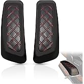 WOWTK Hard Saddlebag Lid Bra/Covers for Harley Touring(RED) | Red Stitching Hard Saddlebag Covers for Road Glide FLTRX Electra Glide FLHT Road King FLHR Street Glide FLHX Tri Glide