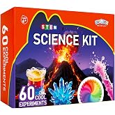 BenBen Science Kit for Kids Age 6-8, 60 Starter Experiments,Birthday Gift | STEM Toy for Boys Girls, Homeschool Classroom Education, Family Group Screen-free Learning Activity, Back to School Gift