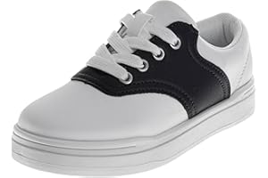 French Toast Kids Oxford Dress Shoes - Lace Up Loafer School Uniform Saddle Shoe for Girls and Boys (Sizes: 11-13 Little Kid / 1-7 Big Kid)