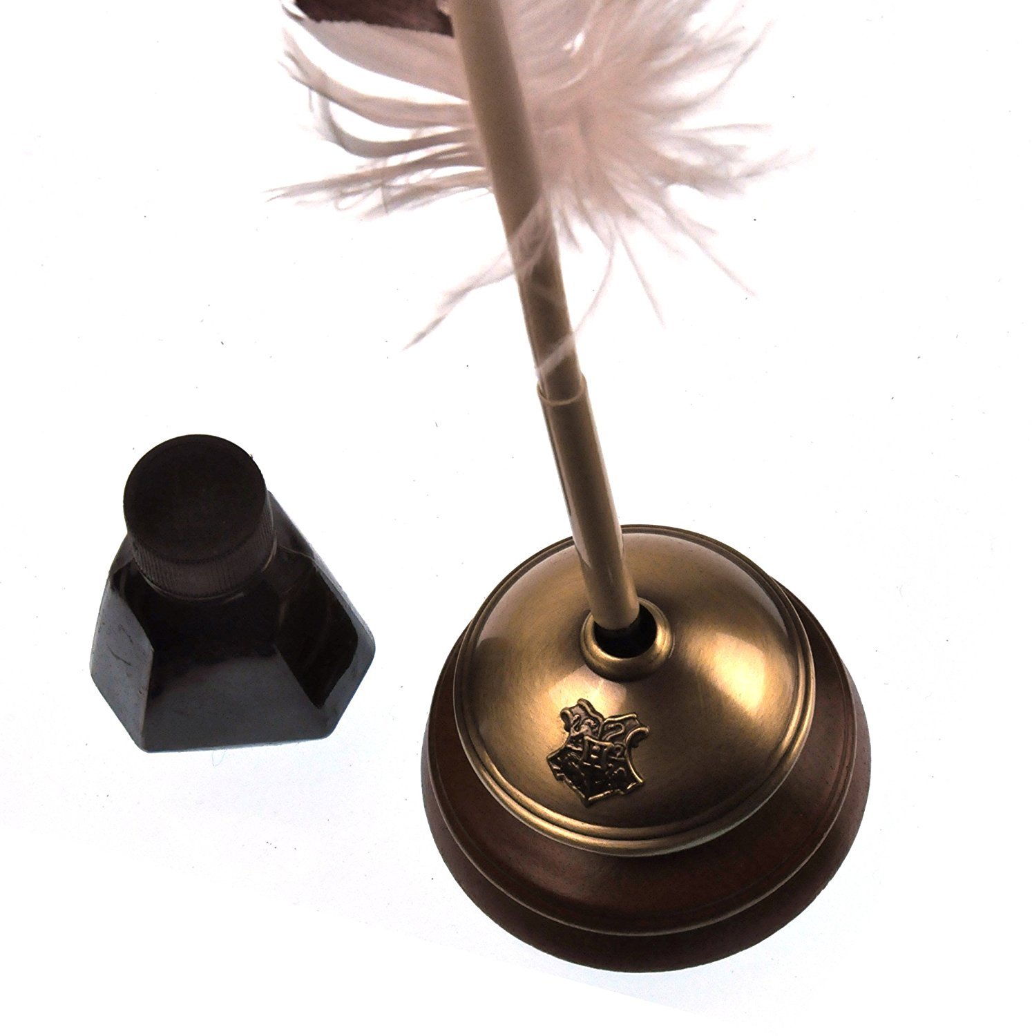 Hogwarts Writing Quill with Ink Pot and Ink Harry Potter Material de