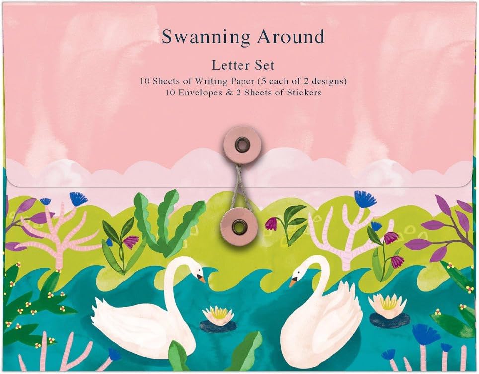 Roger La Borde - Writing Paper Letter Set - Swanning Around