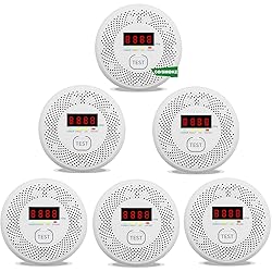 Vzmcov Carbon Monoxide and Smoke detecto LCD