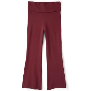 The Children's Place Girls' Foldover Flare Leggings