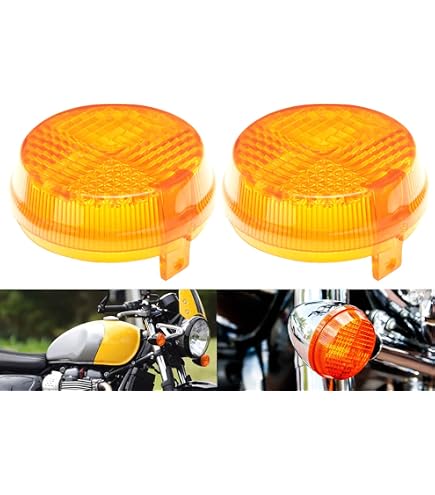 Krator Smoke Turn Signal Lenses - Replacement Indicators For Honda Shadow Sabre VT VF 700 750 1100