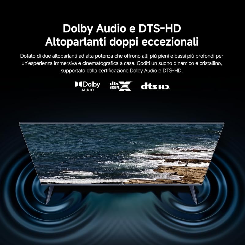 TV F Pro 32, 32 pollici (81 cm), QLED, Smart TV, Fire TV, Triple Tuner DVB-C/S/S2/T/T2,Dolby Audio, DTS Virtual:X, DTS-HD, Controllo Vocale Alexa, Compatibile con Apple AirPlay