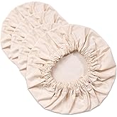 4- Pack Reusable Fabric Bowl Covers 100% Natural Cotton Stretchy Cloth Bowl Covers (4 Pack - XXL)