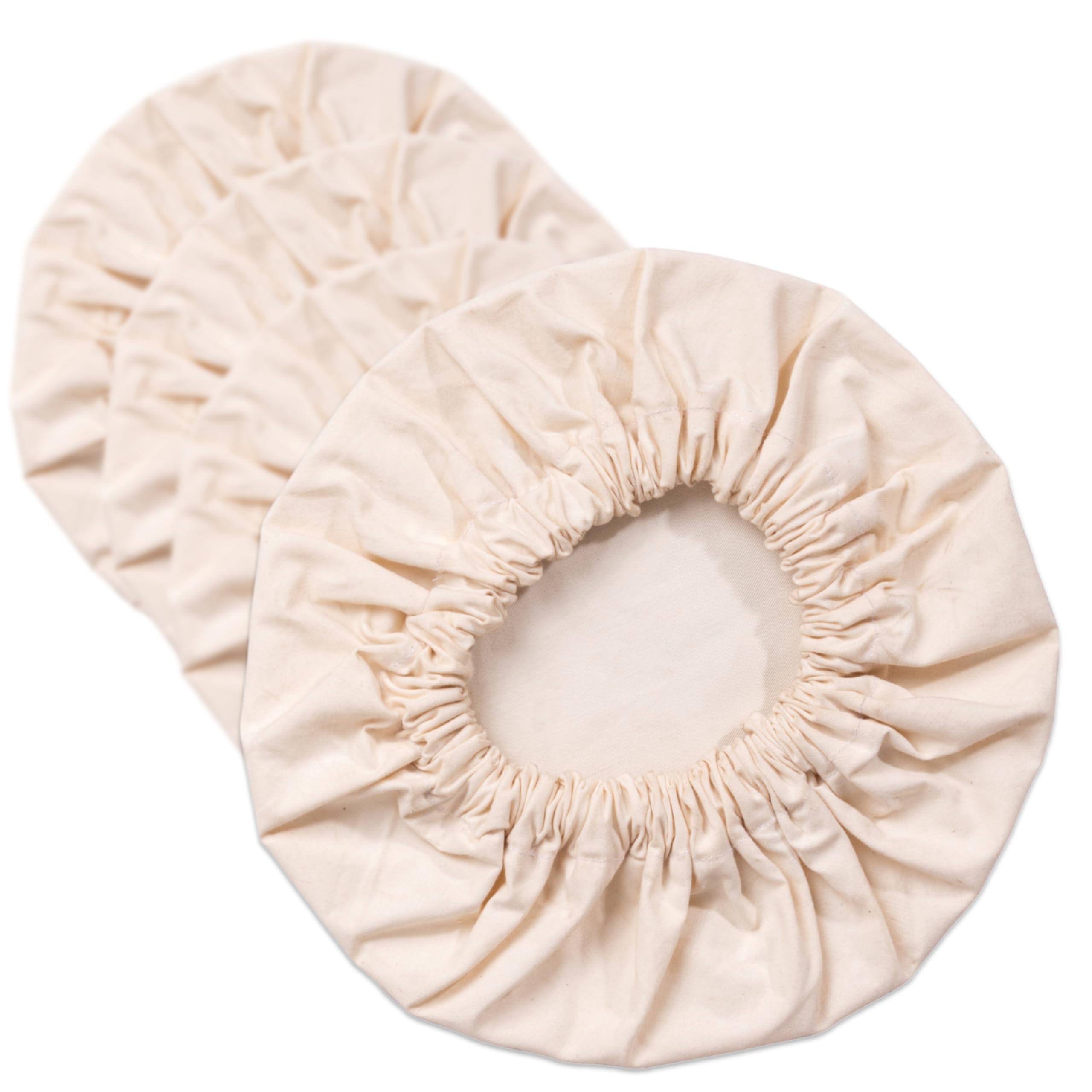 Photo 1 of 4- Pack Reusable Fabric Bowl Covers 100% Natural Cotton Stretchy Cloth Bowl Covers (4 Pack - XXL)