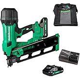 Metabo HPT 18V MultiVolt Cordless 21° Framing Nailer Kit, 3-1/2" Plastic Strip Framing Cordless Nailer, Power Tool with 4.0Ah Lithium Ion Battery, Drives 2" to 3-1/2" Nails, NR1890DRA