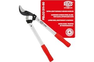 Felco Pruning Loppers (F 211-50) - Heavy Duty Ergonomical Hedge & Tree Limb Trimmer (50cm)