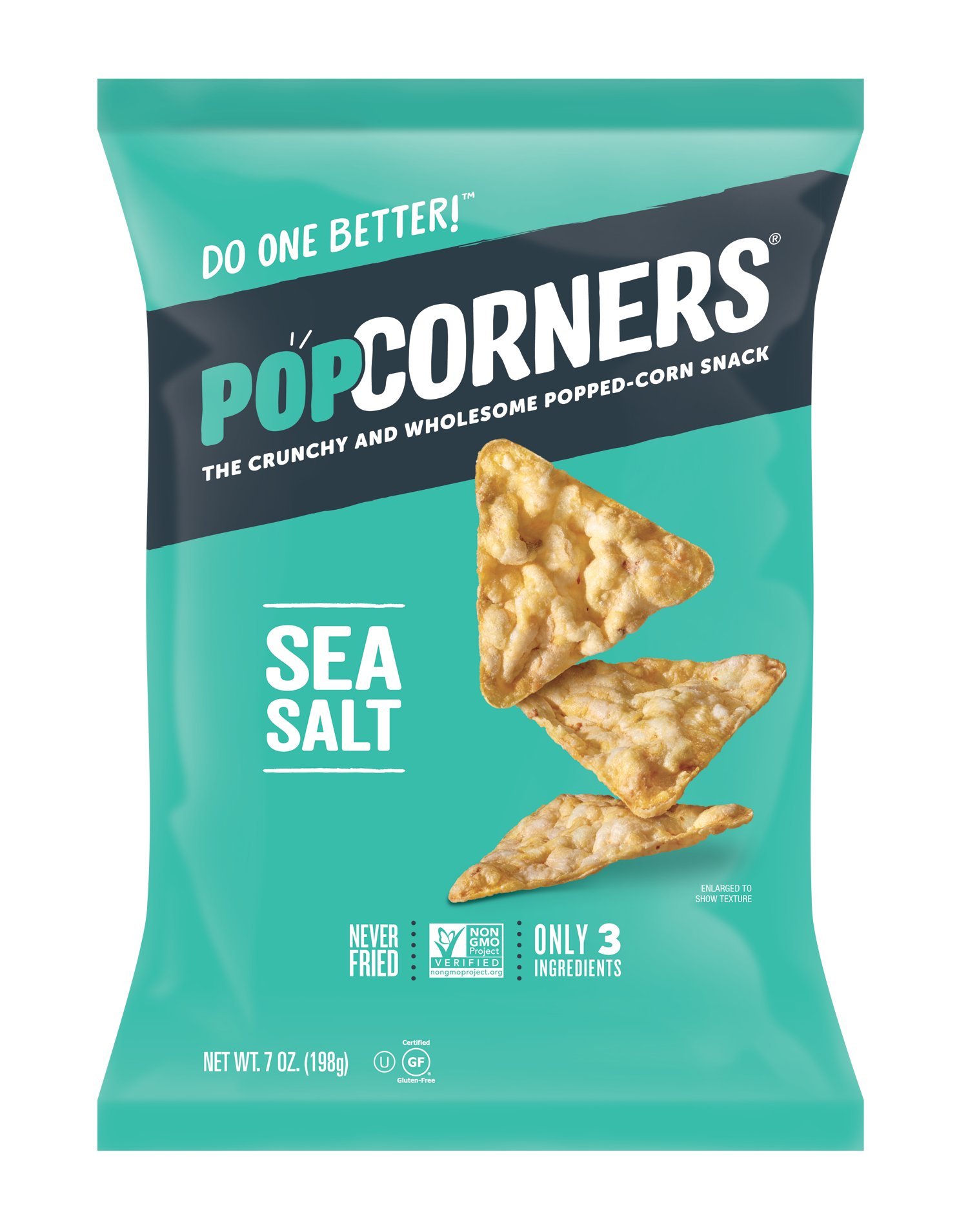 POPCORNERS White Cheddar Popped Corn Snacks, Gluten Free