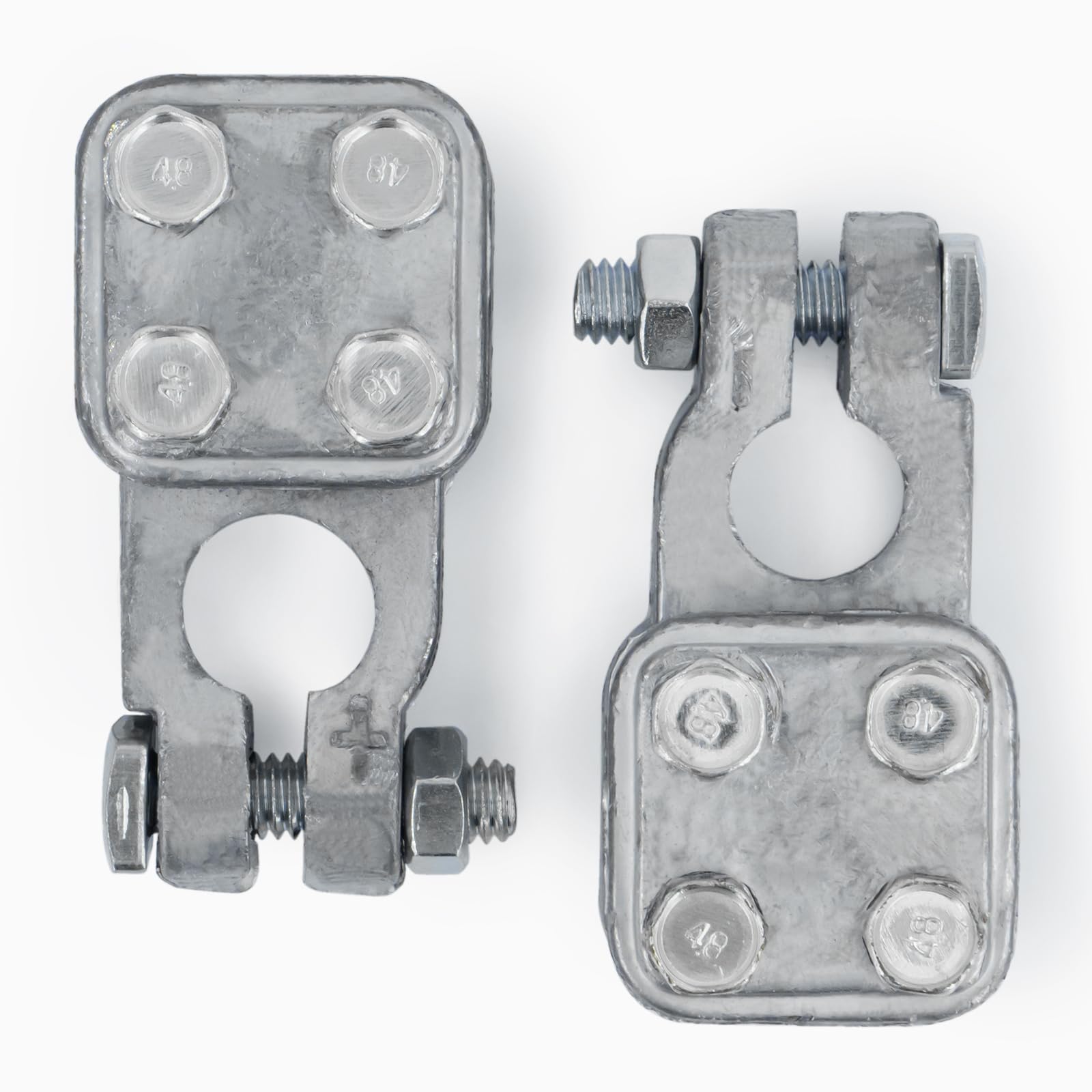 Photo 1 of 1 Pair, Three-Way Military Battery Terminal Connectors, Heavy Duty Truck Battery Terminal Connector. Top Post Marine Battery Terminals, Battery Cable Ends Clamp Set, Battery Connectors by KeeRoarin