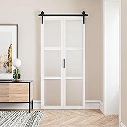 Paintable Bifold Barn Door, Fingerprint-Resistant 3