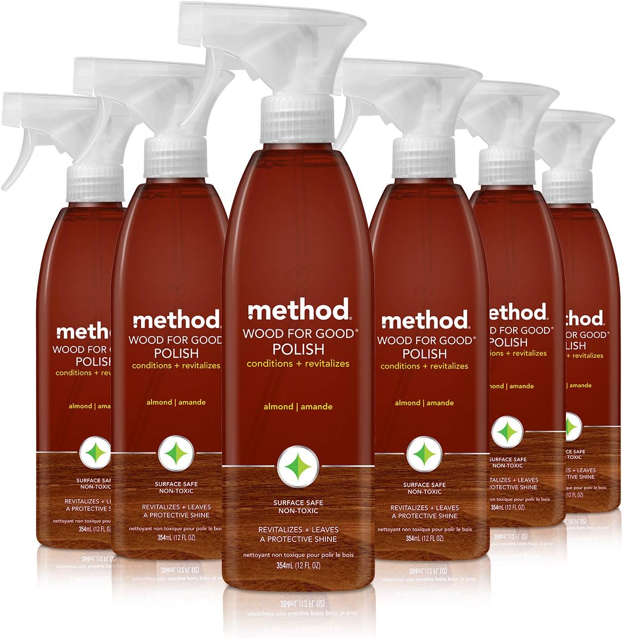 Method Wood For Good Polish, Wood Cleaner, Almond, 12 Ounce